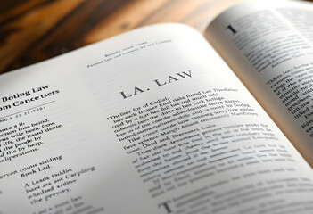 Obraz premium close up of an open book on a table