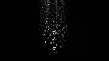 Midnight Essence: Raindrops on the Darkened Glass

