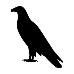 eagle black silhouette icon - perfect for designs about jungle animals eagle nature, wildlife, rainforest, vector art
