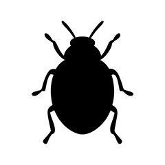 ladybug black silhouette icon - perfect for designs about jungle animals ladybug nature, wildlife, rainforest, vector art