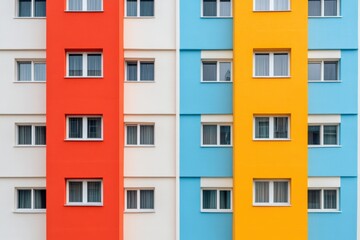 Building colorful facade