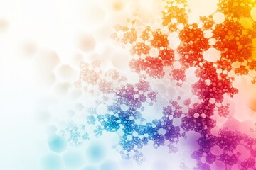 protein structure visualization, intricate details in vibrant colors, clean design, white background,