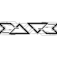 Abstract Geometric Line Art Banner: Tech, Minimalism, Design Element