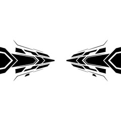 Abstract Geometric Graphic: Binary Flow of Modern Design Element