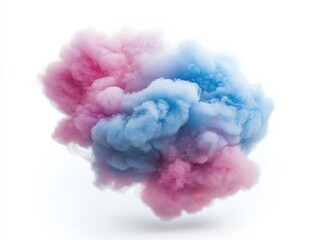 Pink and blue cloud effect