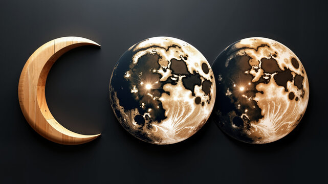 decorative moon phase