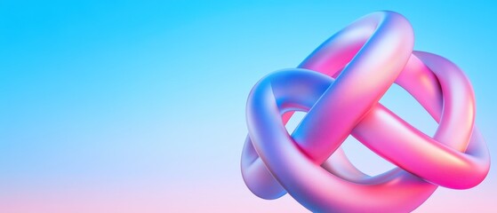 Abstract shape, fluid geometric design