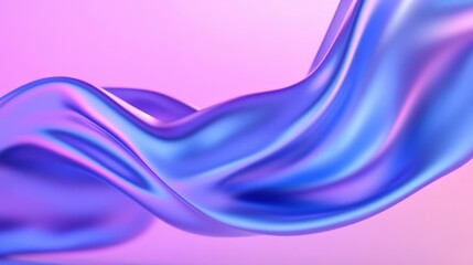 Obraz premium Blue and purple flowing fabric