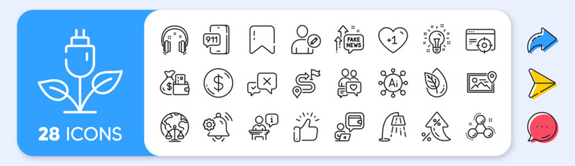 Podium, Chemistry molecule and Dating chat line icons. Interest rate, AI generate, Inflation icons. Pack of Journey, Magistrates court, Idea icon. Vector