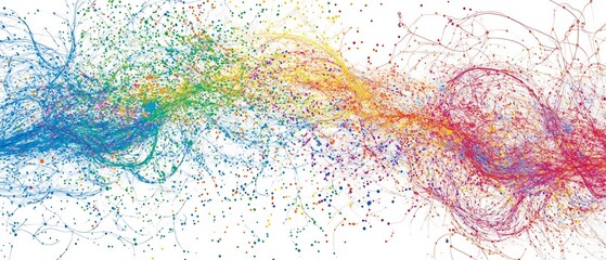 dynamic genomic map, intricate details and vibrant colors, clean design, no