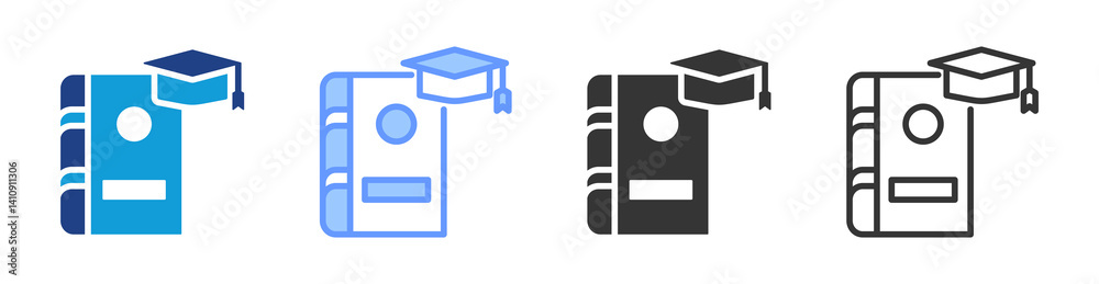 Aufkleber Thesis icon set multiple style collection