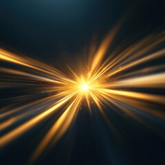 Obraz premium Golden light speed blur