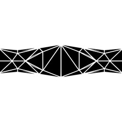 Geometric Border: Black and White Abstract Design