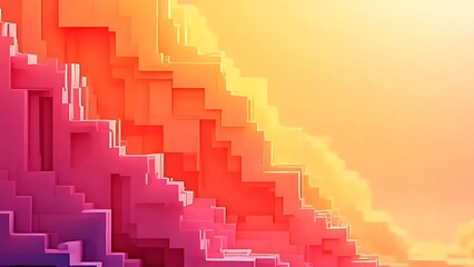 Fototapeta premium Abstract Warm-toned Geometric Composition