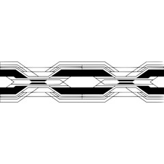 Fototapeta premium Abstract Tech Stripe, Minimalist Geometric Design, Modern White Background