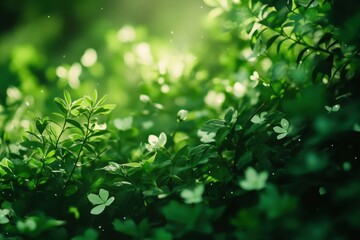 Lush green foliage with delicate flowers (1)