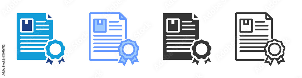 Poster Patent icon set multiple style collection