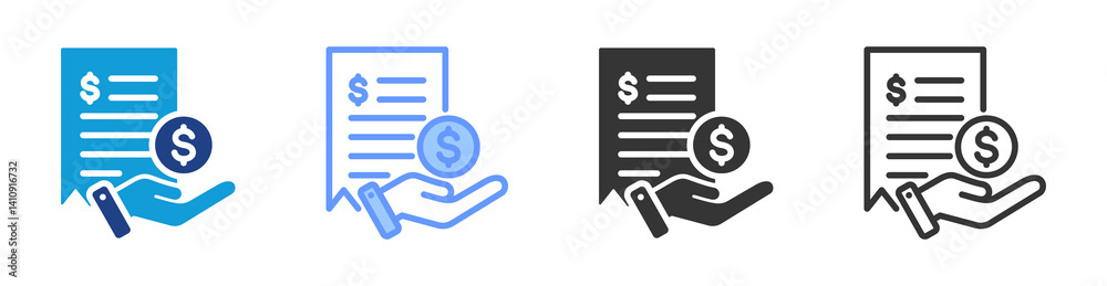Aufkleber fee icon set multiple style collection