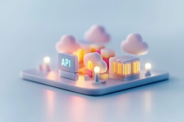 Api gateway and cloud service concept