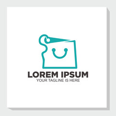 sewing equipment shop logo concept, tailor logo inspiration, business icon design