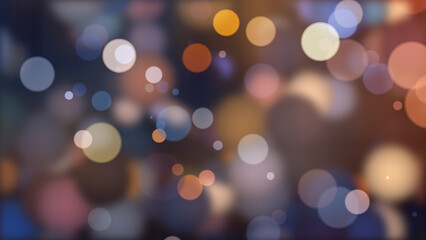 4K colorful blurred background with bokeh lights.
