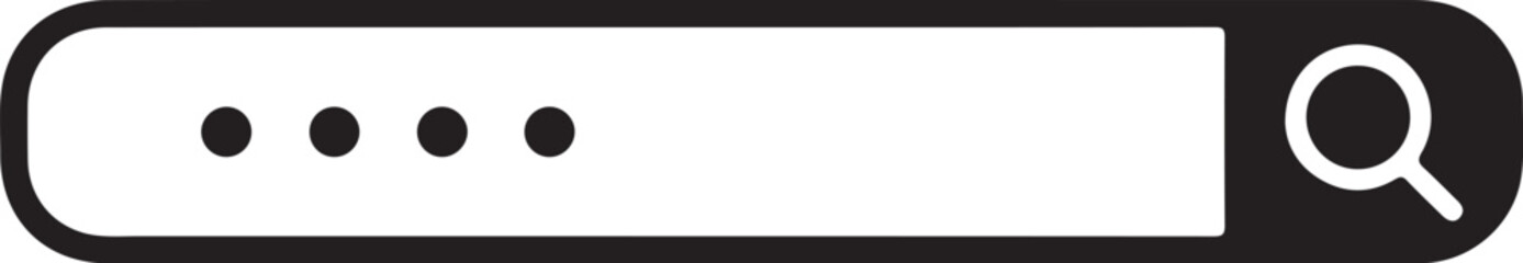 Obraz premium Website search vector icon. Site search flat sign design. Web site loupe search symbol pictogram