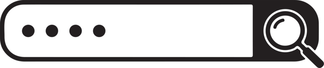 Obraz premium Website search vector icon. Site search flat sign design. Web site loupe search symbol pictogram