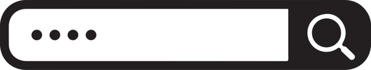Fototapeta premium Website search vector icon. Site search flat sign design. Web site loupe search symbol pictogram