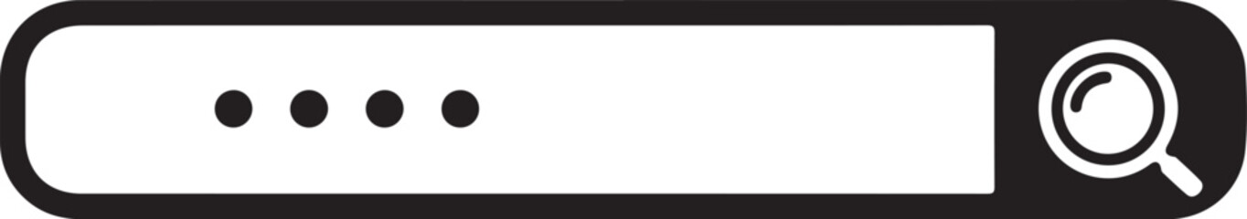 Website search vector icon. Site search flat sign design. Web site loupe search symbol pictogram