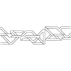 Abstract Line Art Composition: Geometric Shapes in Minimalist Design