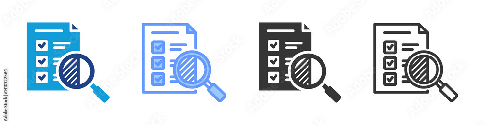 Poster Transparency icon set multiple style collection