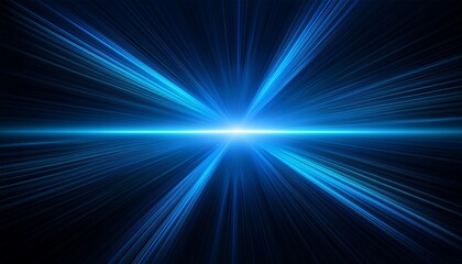 Obraz premium Blue horizontal lens flares pack Laser beams horizontal light rays Beautiful light flares Glowing streaks on light background Light line effect Blue