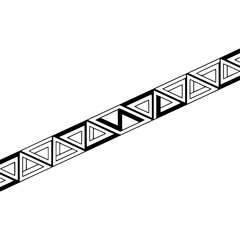 Geometric Triangle Pattern on White Background - Modern Design