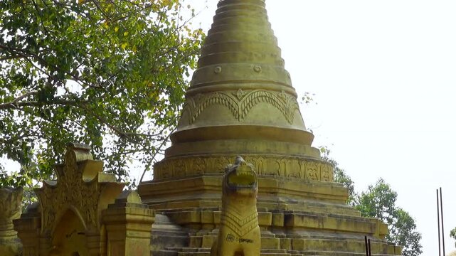 A Rakhine Buddhist monastery located on the high Mainak Hill in Maheshkhali's Adinath Temple.