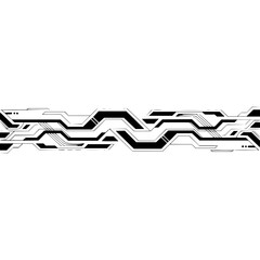 Abstract Tech Circuit Board Design on Gradient White Background