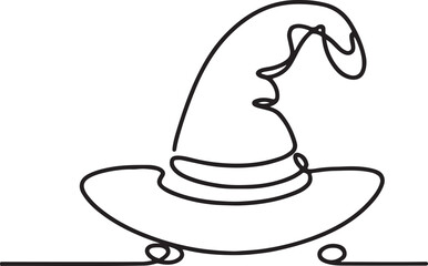 Simple Witch Hat Illustration