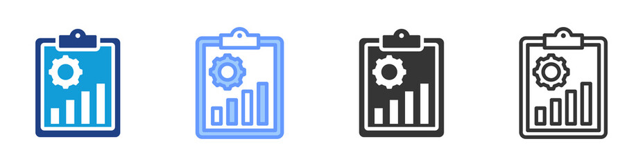 Preparation icon set multiple style collection