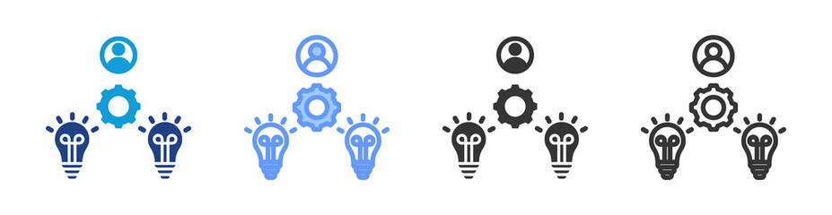 Synthesis icon set multiple style collection