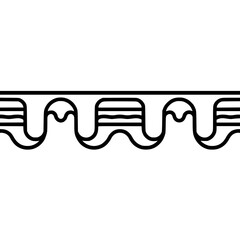 Minimalist Black and White Ornamental Border Design