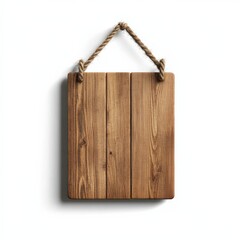 Fototapeta premium Wooden sign hanging on rope