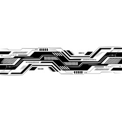 Futuristic Technology Circuit Board Abstract Background