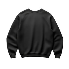 Classic plain black sweatshirt with soft fabric and comfortable fit for everyday wear