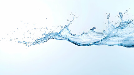 Abstract Water Splash In White Background