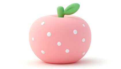 Pink Apple 3D Model