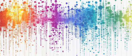 artistic heatmap visualization of gene data, vibrant colors and engaging layout, no text, white