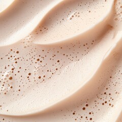 Creamy texture with bubbles