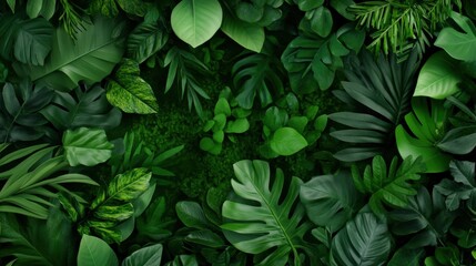 Green leafy plant background