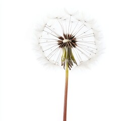 Dandelion seed head, close-up