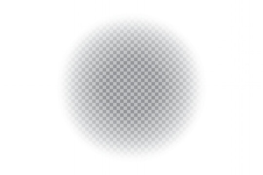 Transparent shadow shape. Vector blurred spot. Soft oval highlight. Center gradient fade.