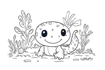 Cute cartoon creature illustration